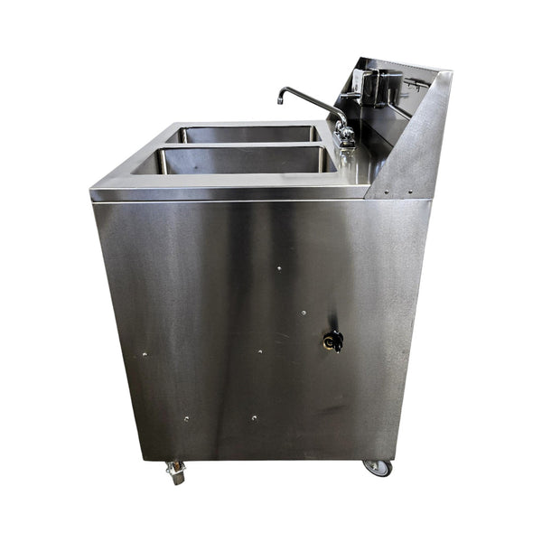 Ancaster KU10-12/AFE-DB101 Double Basin Stainless Steel Portable Sink