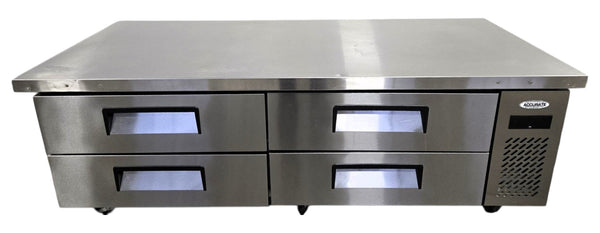 Atosa MGF8453GR Refrigerated Chef Base - 4 Solid Drawers - 72 Inch