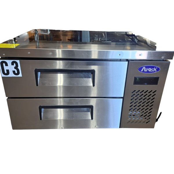 Atosa MGF8448GR Refrigerated Chef Base - 2 Drawer - 36 Inch
