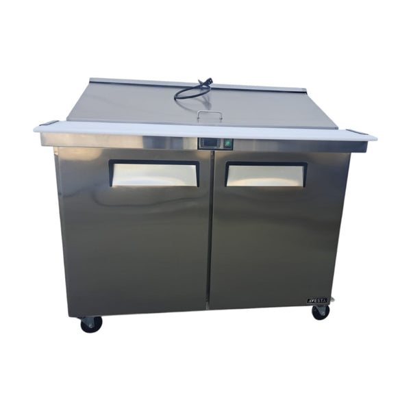 Avesta - RCMT2-48 - Refrigerated Megatop Prep Table - 2 Solid Doors - 48 Inch