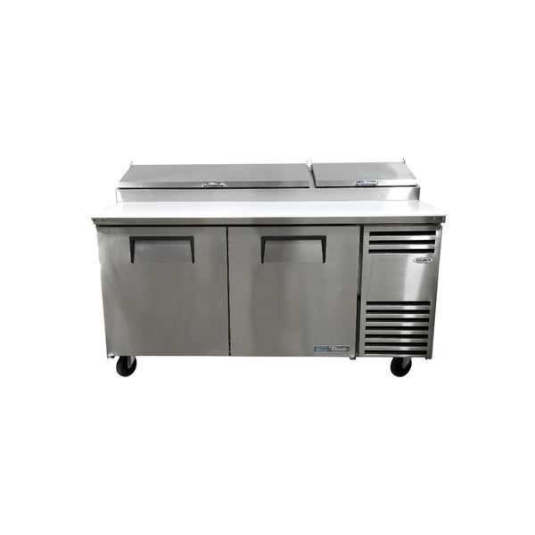True TPP-AT-67-HC Refrigerated Pizza Prep Table - 2 Solid Door - 68 Inch