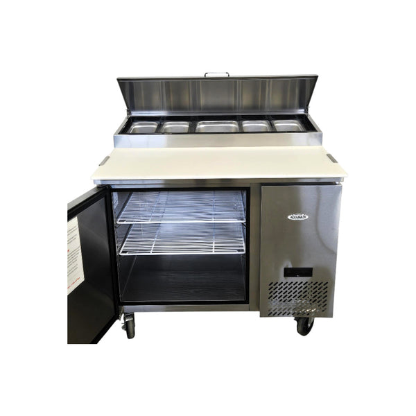Atosa MPF8201GR Refrigerated Pizza Prep Table - 1 Solid Door - 44 Inch