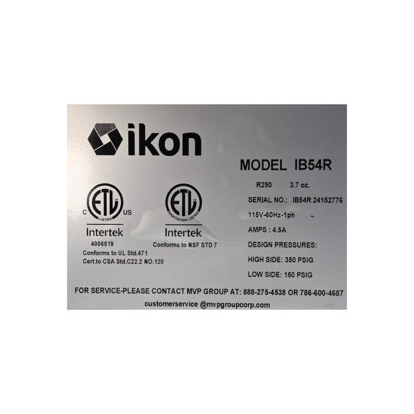 Ikon IB54RG 2 Solid Door Reach-in Refrigerator