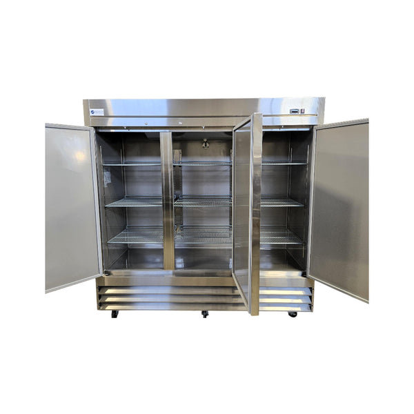 Ancaster ND-CFD-3FF-E-HC Upright Freezer - 3 Solid Door - 81 Inch