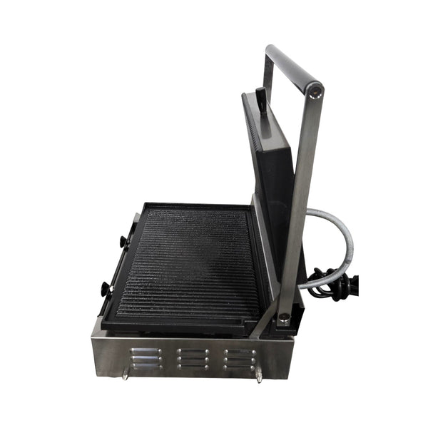 Omcan 11377 Ribbed Panini Grill - 10 x 14