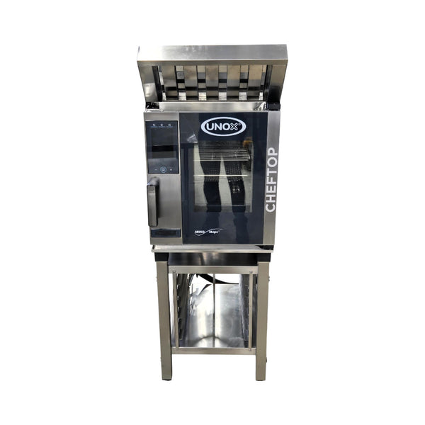 Unox XACC-0513-EPLM.3 / XACHC-HC13 Combi Oven with Ventless Hood and Stand