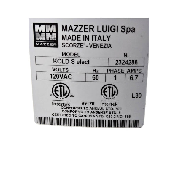 Mazzer Kold S elect Espresso Grinder - Never Used