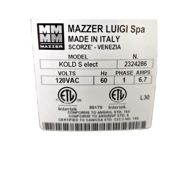 Mazzer Kold S elect Espresso Grinder - Never Used