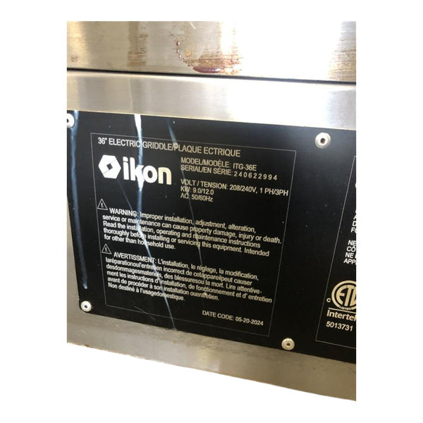 Ikon ITG-36E 36 in Electric Griddle