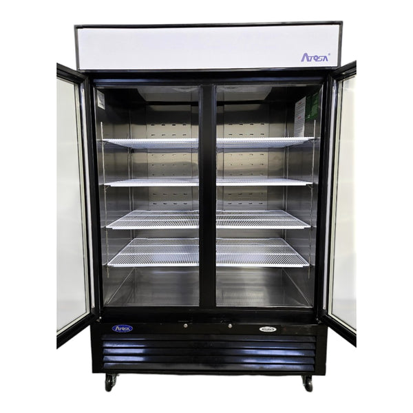 Atosa MCF8723GR Two Glass Door Merchandiser Refrigerator