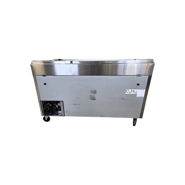 Atosa MPF8202GR Refrigerated Prep Table - 2 Solid Door - 67 Inch