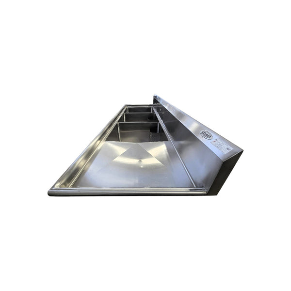EFI S1824-3R Three Compartment Sink With Right Drain Board