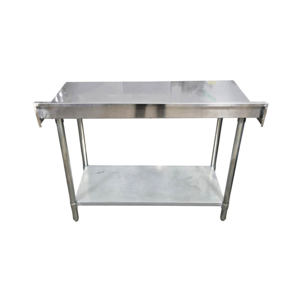 Omcan 22081 Work Table - 48 x 24'' with 4'' Backsplash