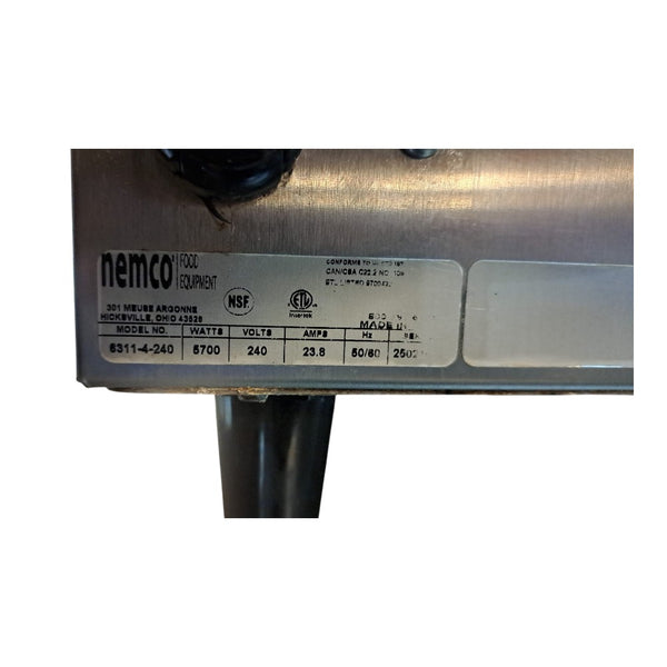 Nemco 6311-4-240 Electric Hot Plate - 4 Burner