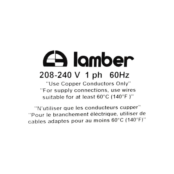 Lamber DSP4-PS High-Temperature Undercounter Dishwasher