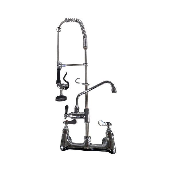 THORINOX WM-200-S8 Pre-Rinse Faucet 8 Inch Center Mount with Nozzle and Flexible Hose