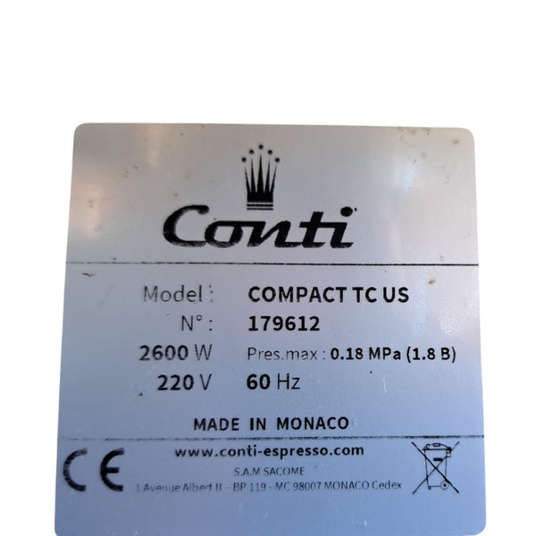 Conti Compact TC US Espresso Machine - 2 Group