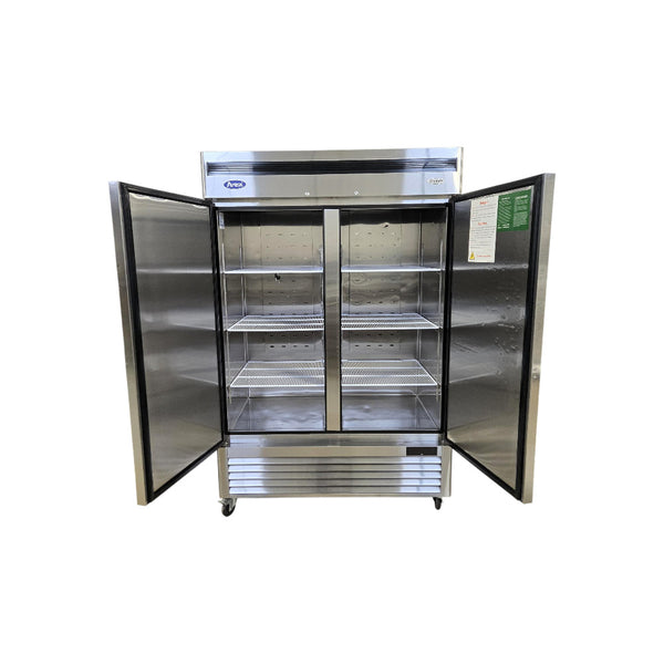 Atosa MBF8507GR Upright Refrigerator - 2 Solid Door - 55 Inch