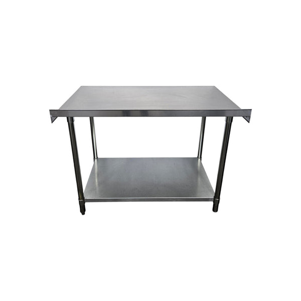 Ace WTB-3048-2R418 SS Work Table with Backsplash