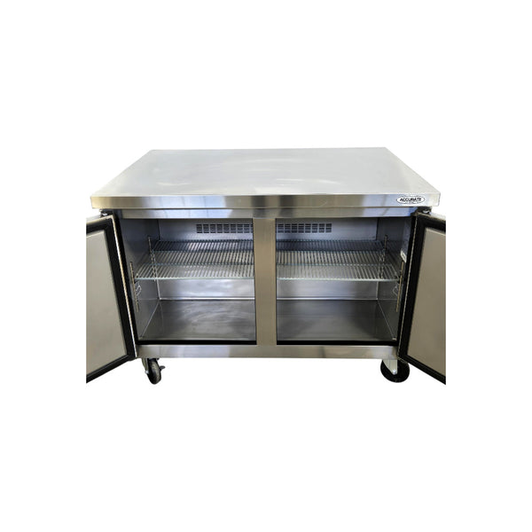 Glacier GUR-48 Undercounter Refrigerator - 2 Solid Door - 48 Inch