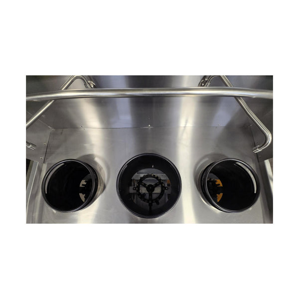 Omcan CE-CN-W3L1-NG Three Chamber Wok Range