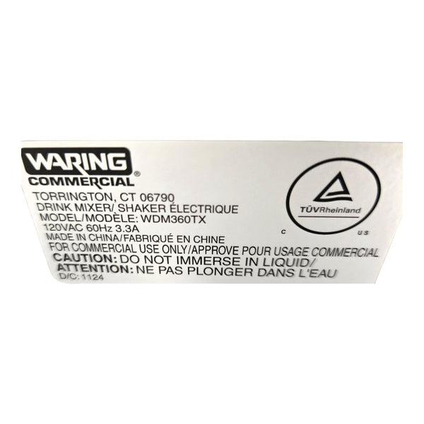 Waring WDM360TX Drink Mixer