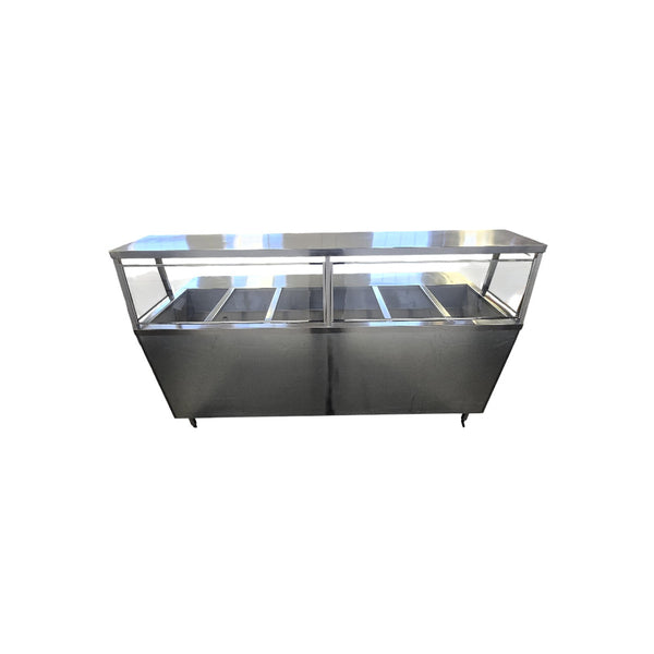 Emerald Restaurant Equipment STM84PSE 6-Well Custom Steam Table