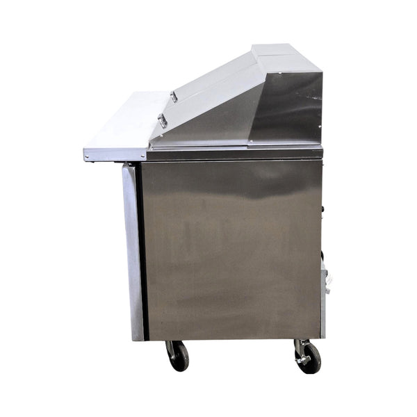 TRUE TSSU-60-24M-B-ST-HC Megatop Prep Table - 2 Solid Door - 60 Inch
