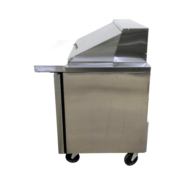 TRUE TSSU-48-18M-B-HC Megatop Prep Table - 2 Solid Door - 48 Inch