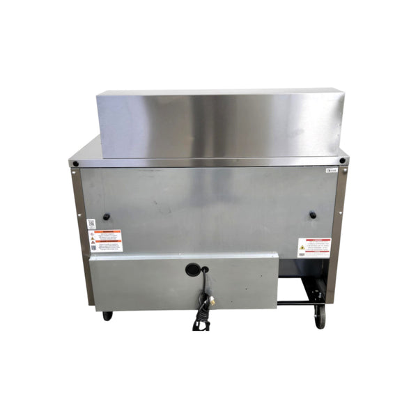 TRUE TSSU-48-18M-B-HC Megatop Prep Table - 2 Solid Door - 48 Inch