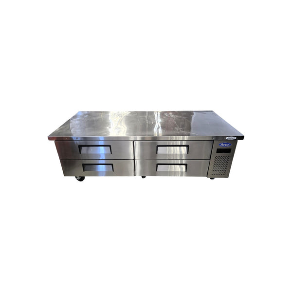 Atosa MGF8453GR Refrigerated Chef Base - 4 Solid Drawers - 72 Inch