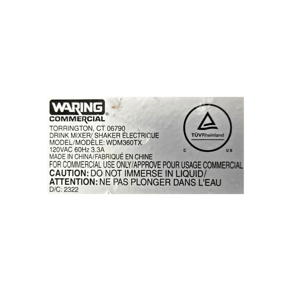Waring WDM360TX Triple Spindle Drink Mixer