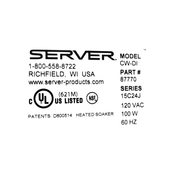 Server CW-DI Drop In Utensil Holder Well