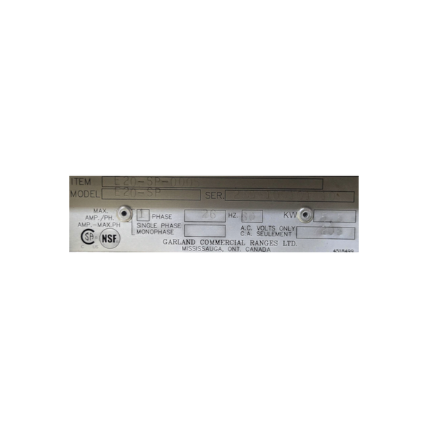 Garland E20-SP Stock Pot Range - Electric