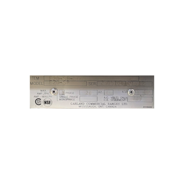 Garland E20-SP Stock Pot Range - Electric