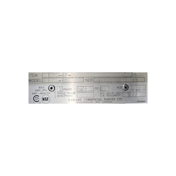 Garland E20-SP Stock Pot Range - Electric