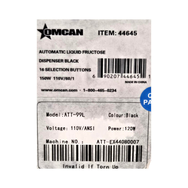 Omcan ATT-PPL Automatic Fructose Dispenser