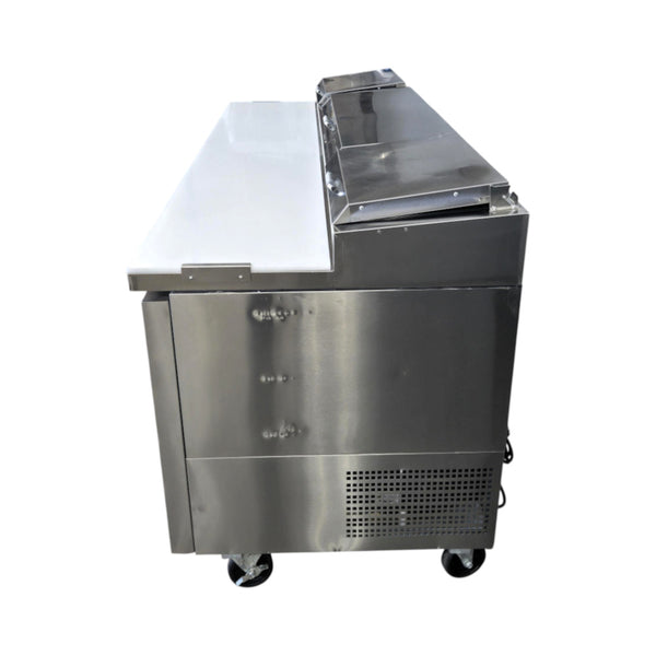 EFI CPDR3-93VC Refrigerated Pizza Prep Table - 3 Solid Door - 93 Inch