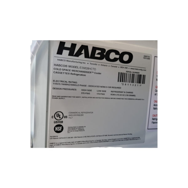 HABCO ESM28HCTD Refrigerated Merchandiser