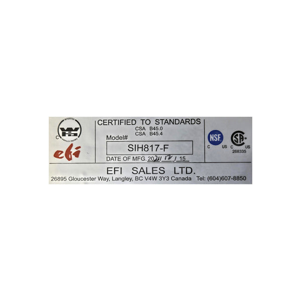 EFI SIH817-F Hand Sink