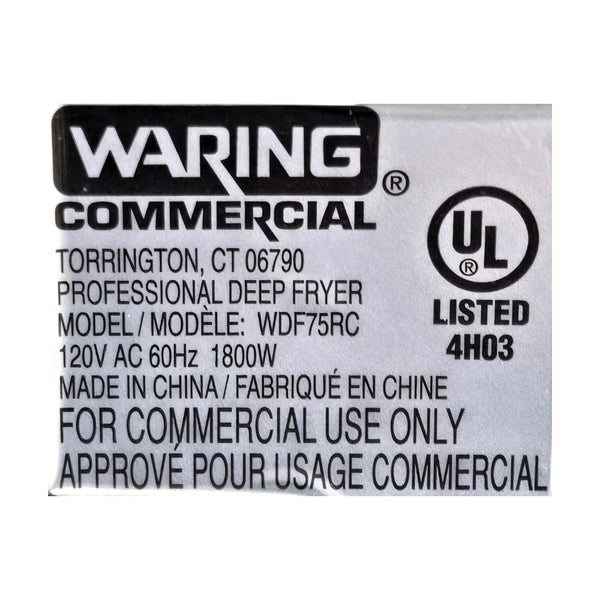 Waring WDF75RC Electric Countertop Fryer