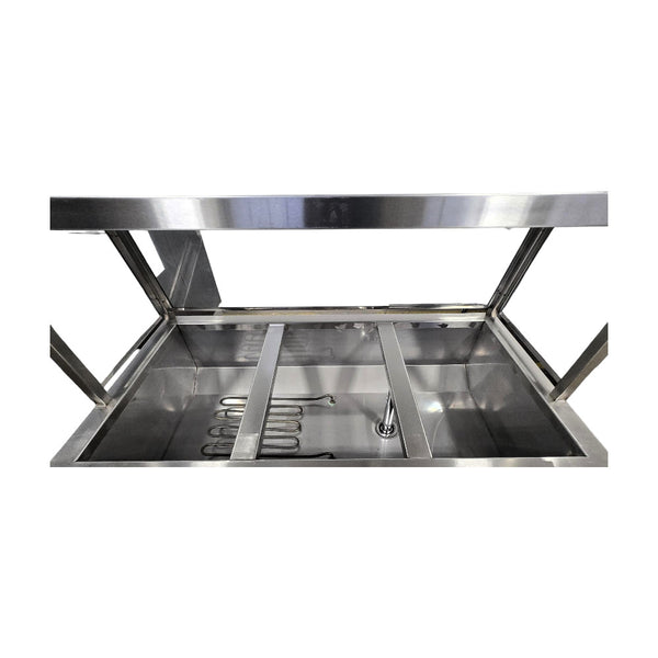 Emerald STM44PSE Electric Single Tank Steam Table - 44 Inch