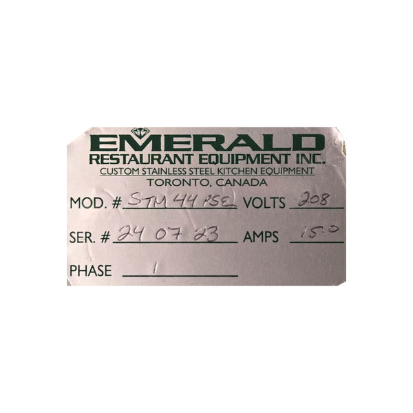 Emerald STM44PSE Electric Single Tank Steam Table - 44 Inch