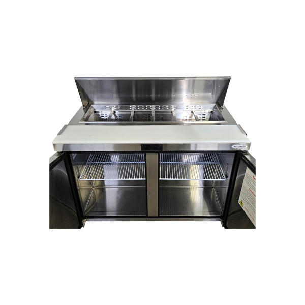 Atosa MSF8302GR Refrigerated Prep Table - 2 Solid Door - 48 Inch