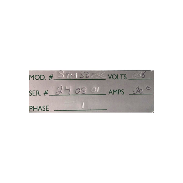 Nella STM58 PSE Electric Single Tank Steam Table - 58 Inch