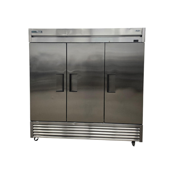 True T-72-HC Upright Refrigerator - 3 Solid Door - 78 Inch