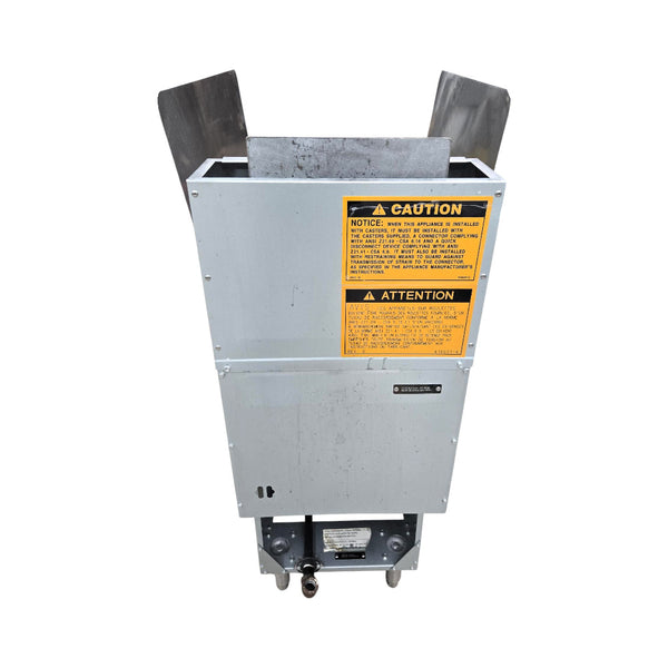 Vulcan LG300-1 Natural Gas Floor Fryer with Splash Guard