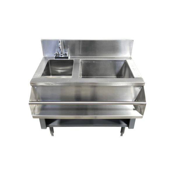 Omcan Ice Bin with Sink and Faucet