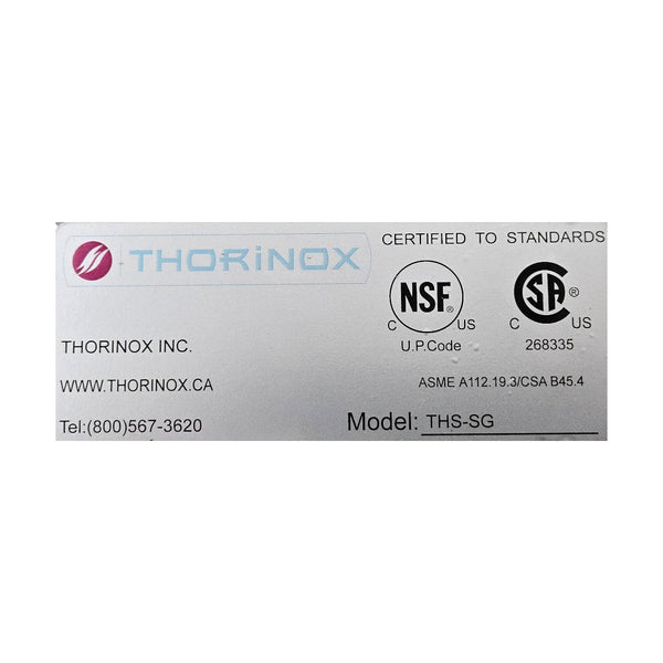 Thorinox THS-5G Hand Sink with Splash Guard and Faucet - 17 x 15.5 x 14