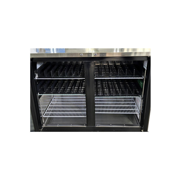 Atosa SBB59GGR Back Bar Cooler - 2 Glass Door - 59 Inch